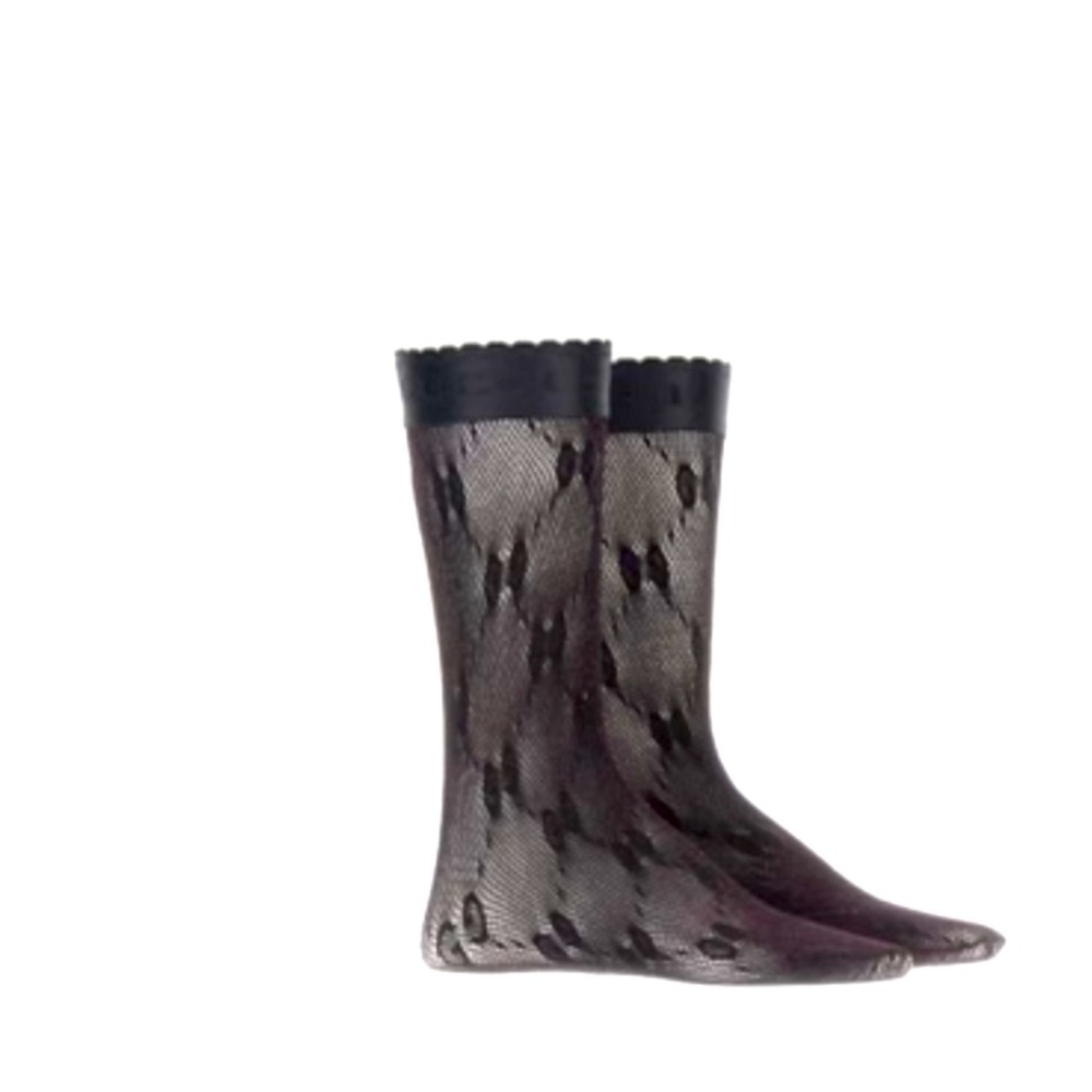 NWT Gucci GG Net Lit Lux Ankle Socks